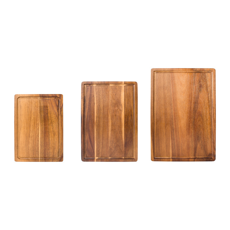 Solid Wood Cutting Board Whole Wood Kitchen Home Acacia Wood Solid Wood Chopping Board Kitchen Chopping Board Anti-Mold Double-Sided Cutting Board