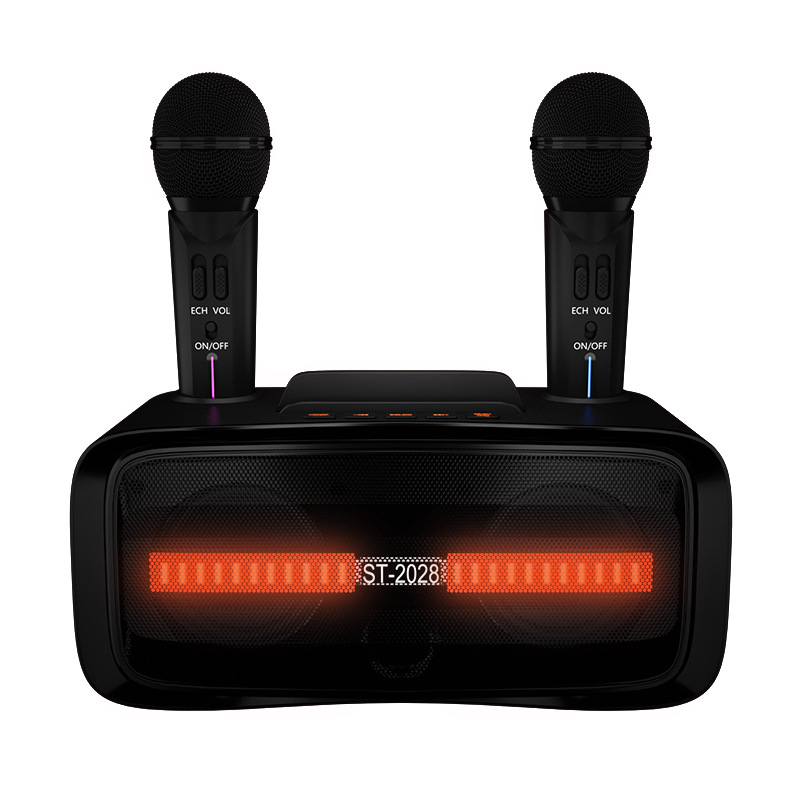 ST2028 Bluetooth Speaker Home Outdoor Karaoke Machine Speaker K Song All-in-One Microphone Children's Karaoke Machine