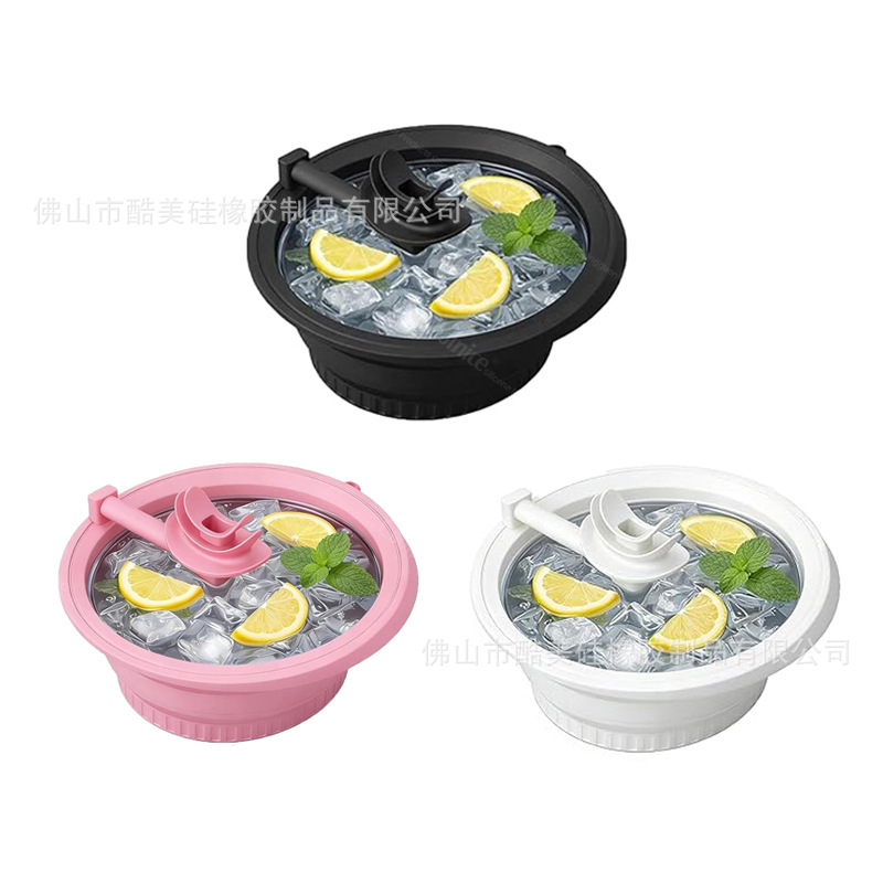 New ice compress face basin ice grid beauty tool eyeliner eyebrow assist nose shadow lipstick silicone applicator