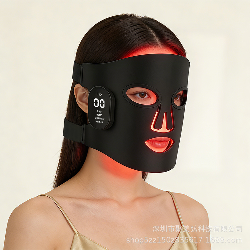 FDA 510k Red Light Mask Infrared Light Therapy Beauty Mask Magnetic Wireless Home Portable Whitening Beauty Device