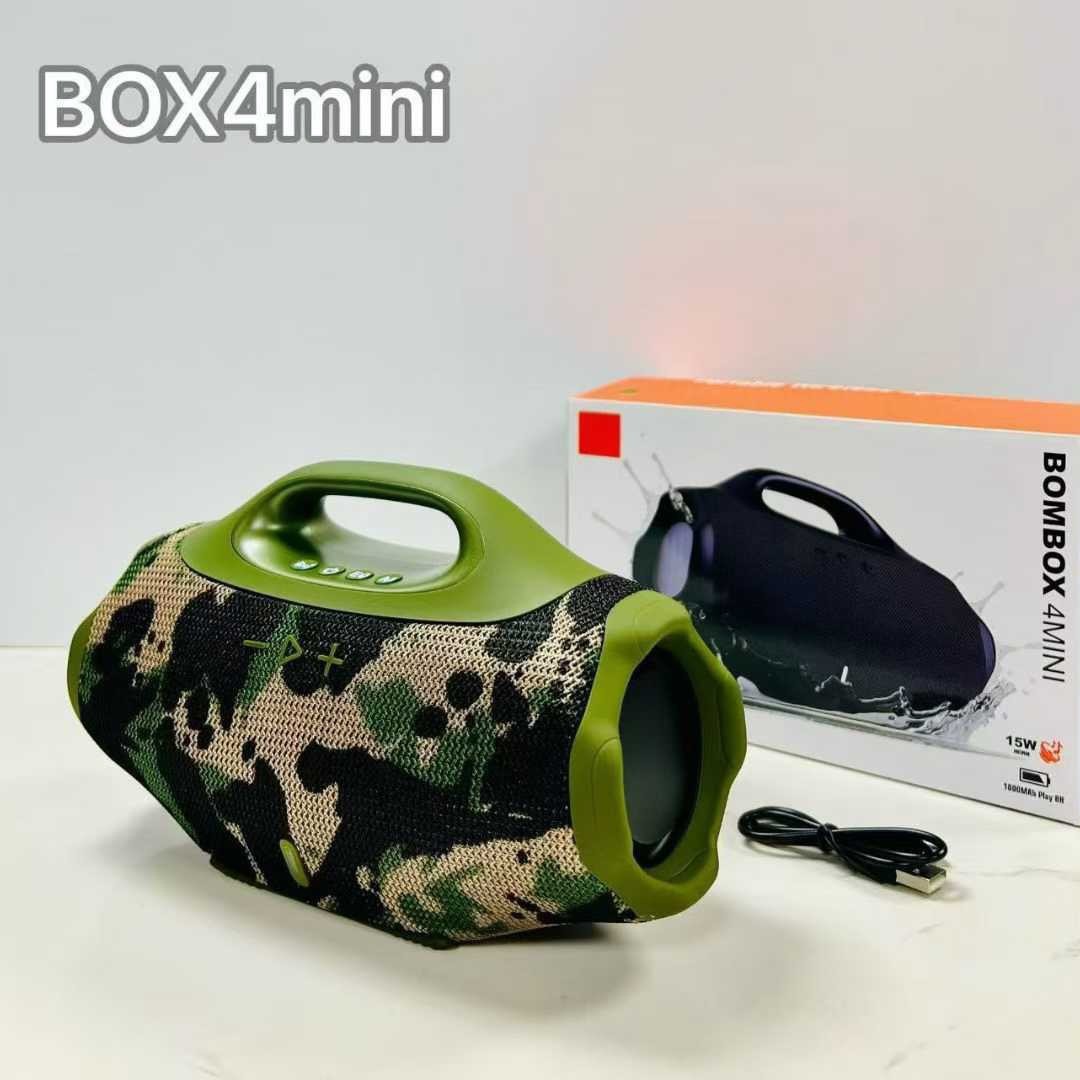 BOMBOX4 MINI Wireless Bluetooth Speaker Outdoor Portable Small Fighter 4 Mini Subwoofer