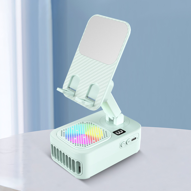 Desktop fan multifunctional home office phone holder household appliance outdoor mini portable handheld small fan