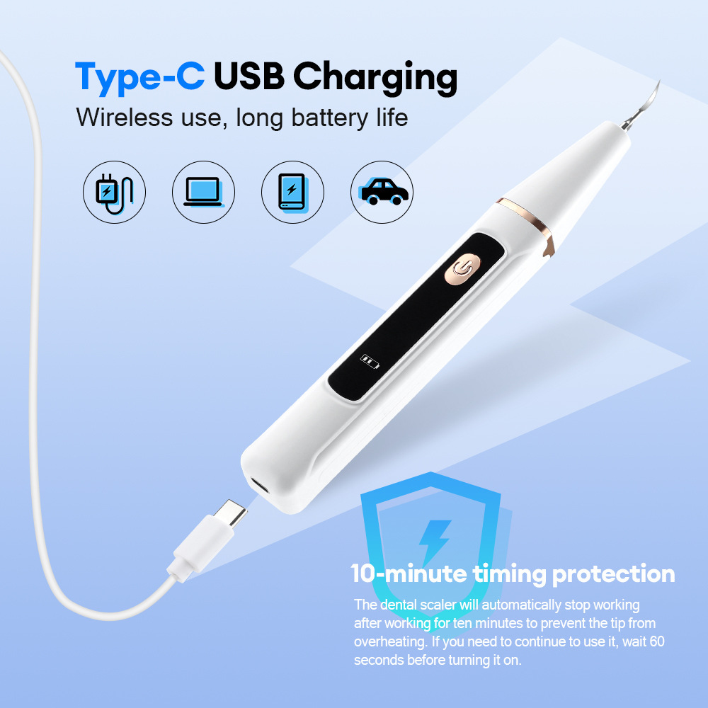 Ultrasonic visible teeth cleaning device teeth cleaning instrument household smart teeth whitening device teeth cleaning water flosser remove dental calculus