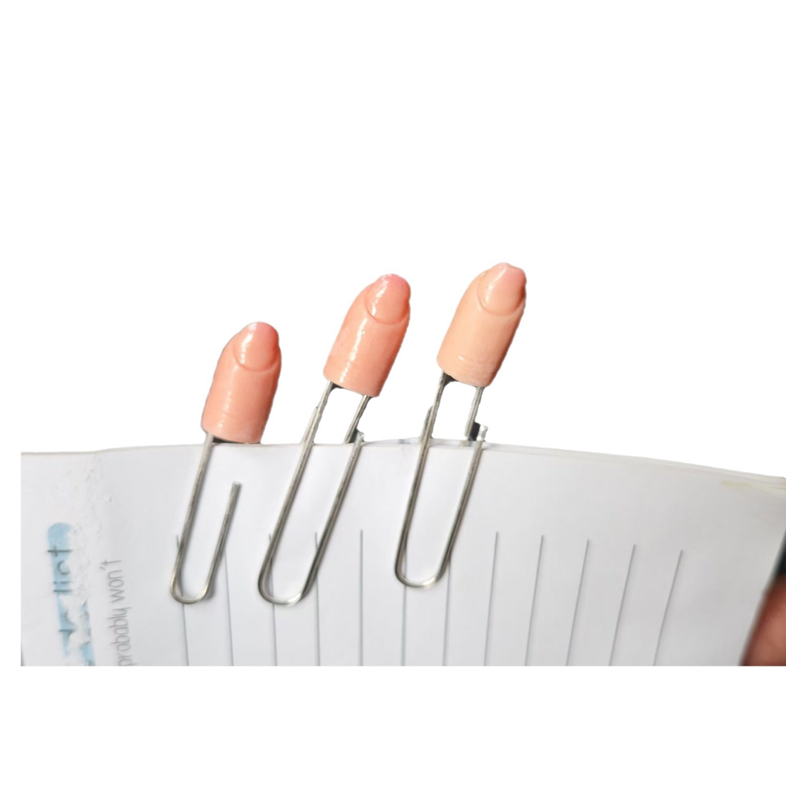 2026 Finger Paperclip Bookmark Set Graduation Season Gift Simulation Finger Paperclip