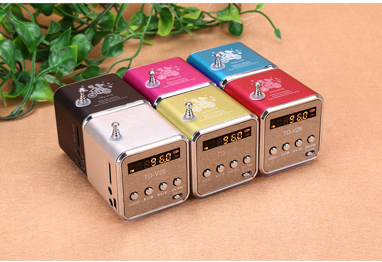 Outdoor Portable Bluetooth Speaker Walkman Subwoofer Small Speaker TDV26