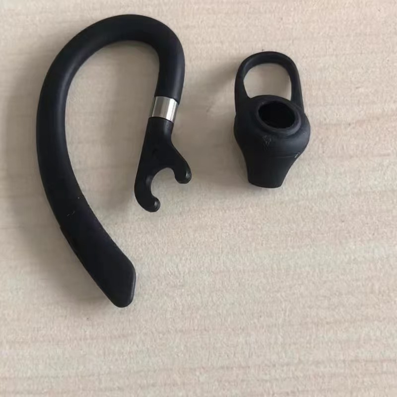 Soft rubber ear hook clip for Bluetooth earphones rotating 360° anti-drop for walkie-talkie 6mm accessory