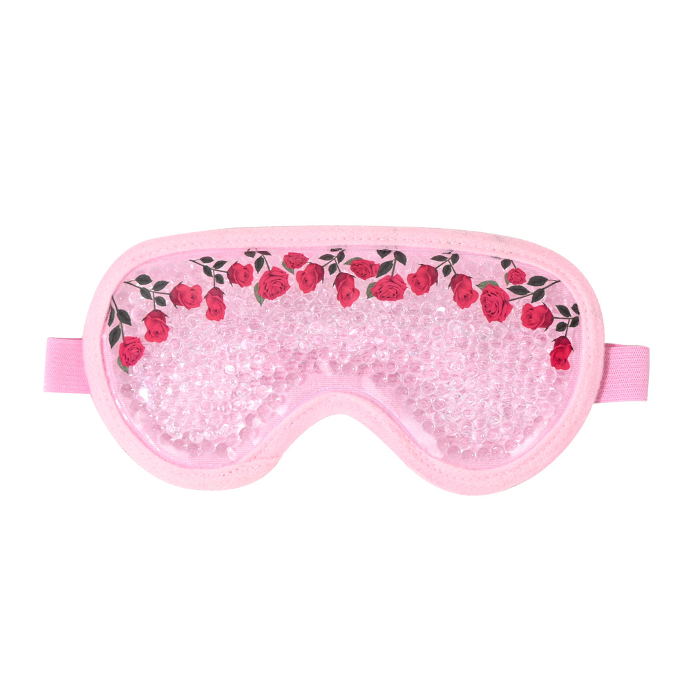 PVC gel bead ice compress eye mask, colorful adjustable elastic, cold and hot compress cooling ultra-soft eye care ice feeling