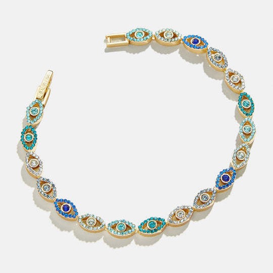 New Evil Eye Colorful Diamond Unique Drip Oil Process Bracelet Accessories