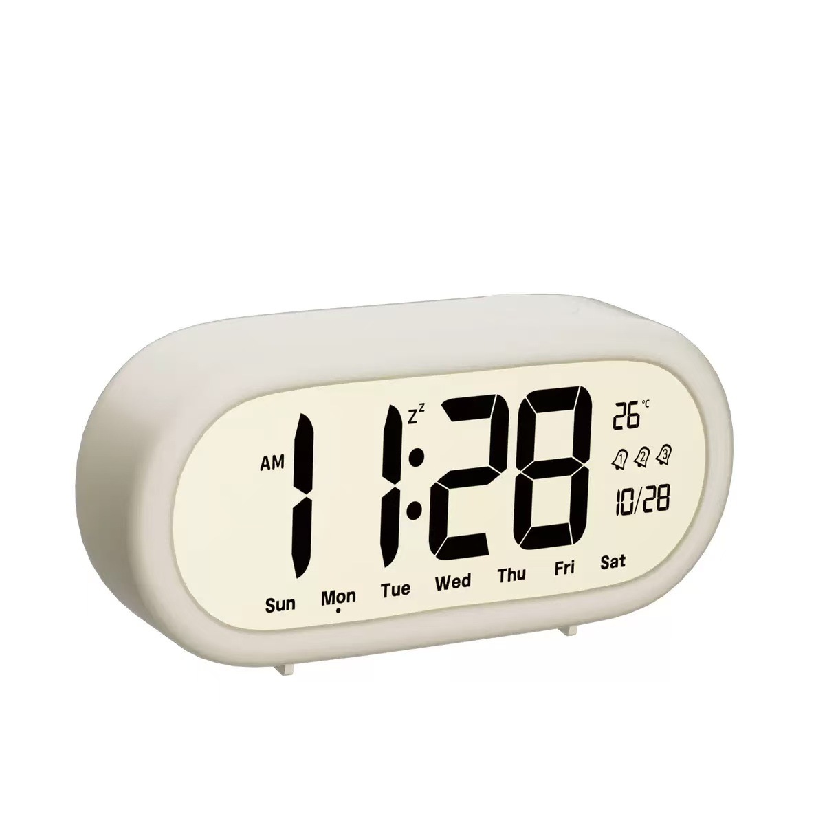 High-Definition LCD Alarm Clock, Loud Volume Smart Alarm Clock, Temperature Calendar Time Management