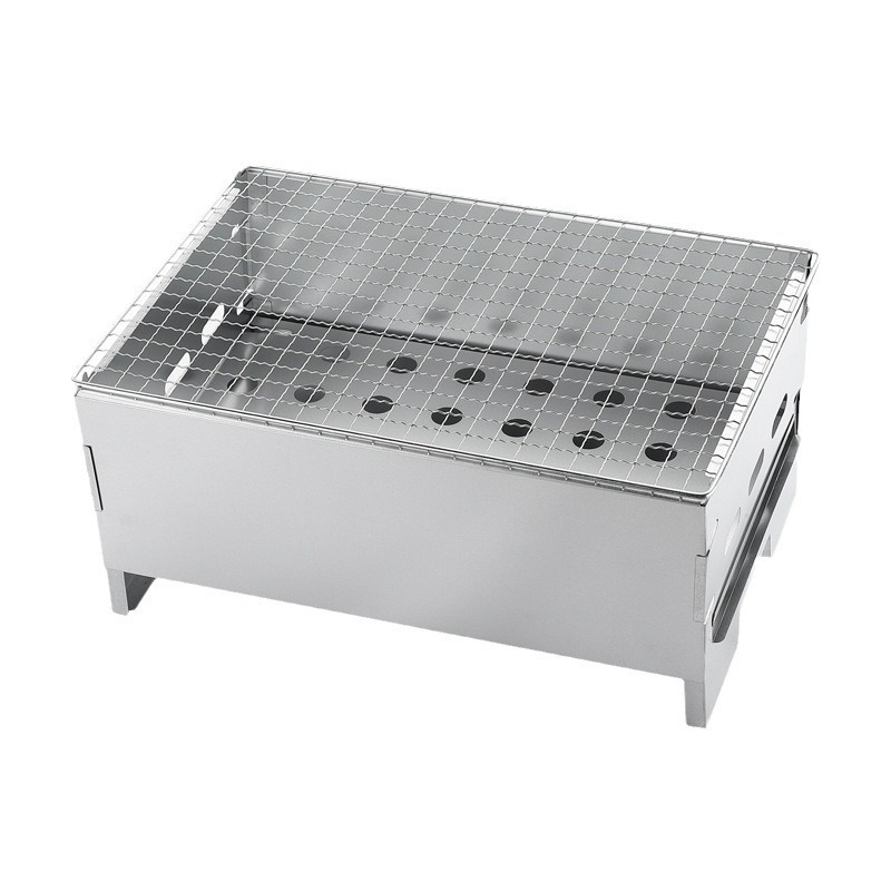 BBQ Grill Stainless Steel Portable Outdoor Instant Fold Camping Barbecue Rack