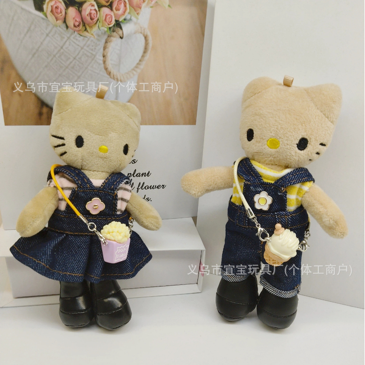 New Long Leg KT Clothes 10cm Doll Clothes Striped Brushed Stretch Mini T-shirt Vest Handmade High Quality Dress Up