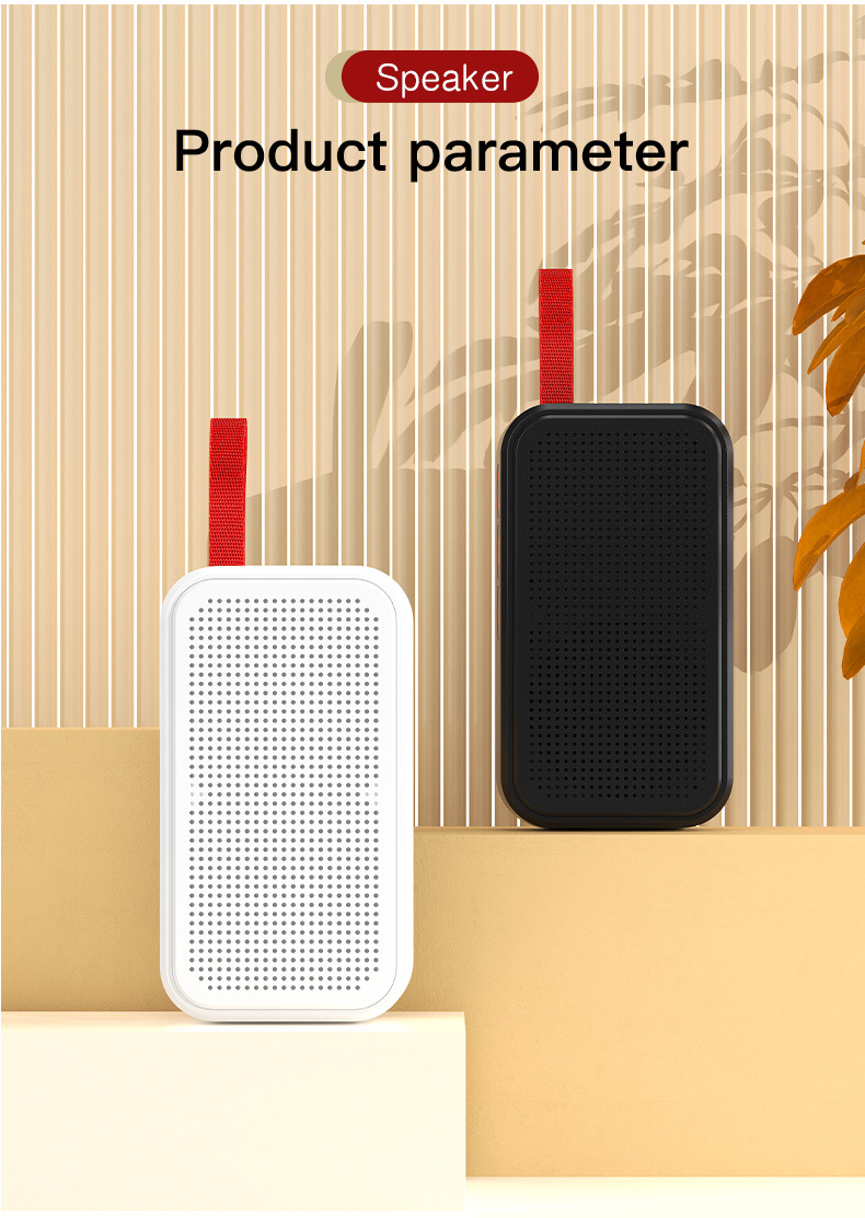 Wireless Bluetooth Speaker with Lanyard Hands-free Call Bluetooth Speaker Outdoor Portable Small Speaker Gift
