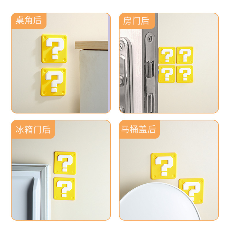 Cute tissue box, tissue holder, simple living room, home use, napkin box, question mark anti-collision sticker decoration