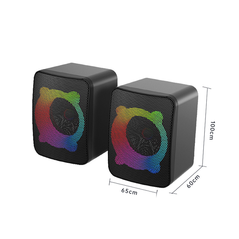 New desktop computer speaker wired USB glowing mini small speaker game multimedia desktop subwoofer