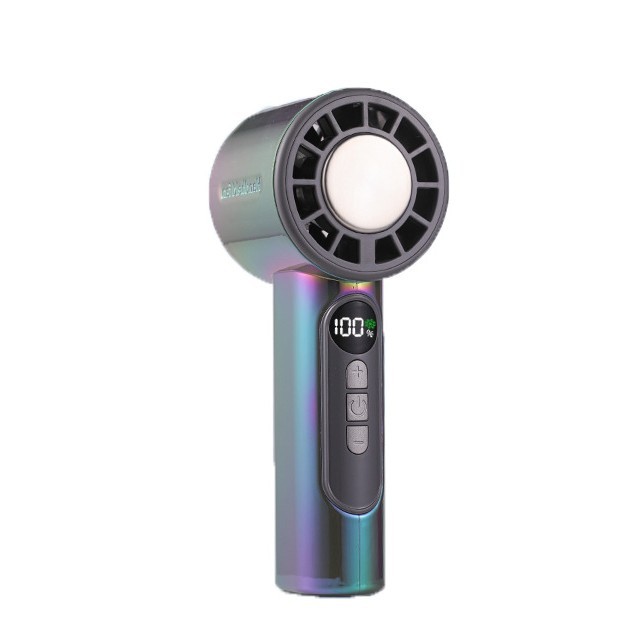 New Fantasy Color Turbo Fan Semiconductor Refrigeration Ice Compress Cooling Handheld Small Fan New
