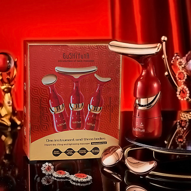 Story & Her One Device Three Functions Import Lifting Firming Massager Sonic Vibration Reduces Fine Lines Home Beauty Device