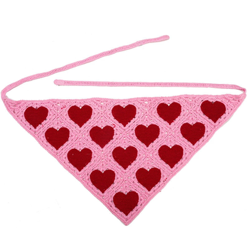 Kenjie headband hand-woven daisy triangle headband hair accessory for women with floral and fruit motifs