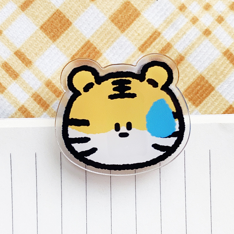 Sealing Clip Fridge Magnet Magnetic Sealing Clip Baby Food Clip Cartoon Snack Kitchen Household Acrylic Clip