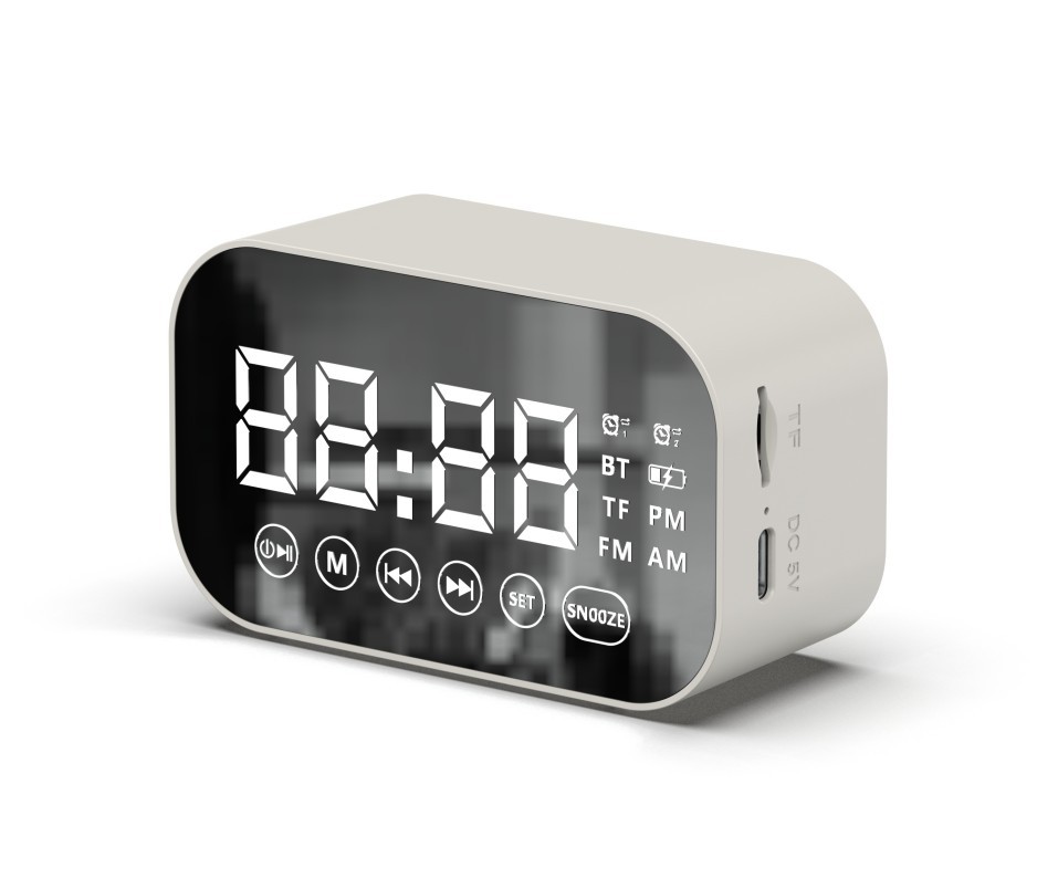 New private mold wireless Bluetooth speaker alarm clock mini card audio gift