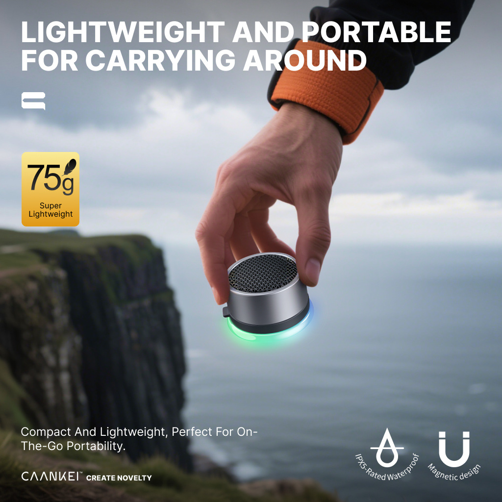 Magnetic Bluetooth speaker phone stand convenient stereo loud outdoor waterproof wireless mini speaker