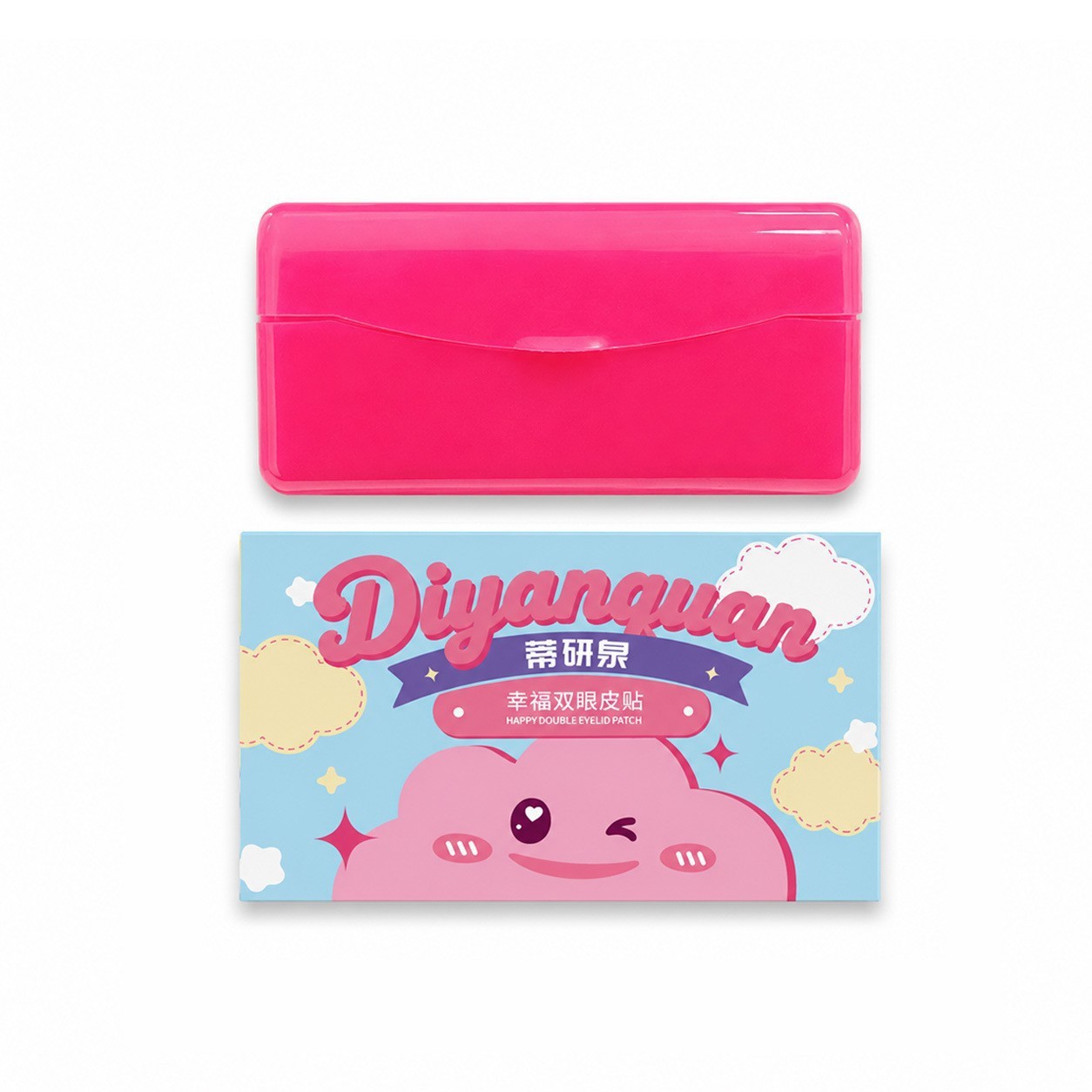 Diyanquan Smile Double Eyelid Tape Happy Double Eyelid Tape Invisible Traceless Lace Eyebrow Sticker Water-Activated Adhesive