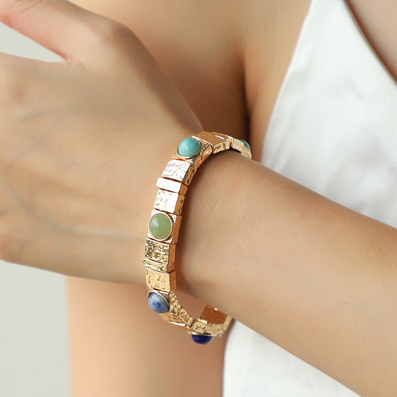 Kenjie vintage-style bracelet design trendy imitation jewelry turquoise tiger eye bracelet