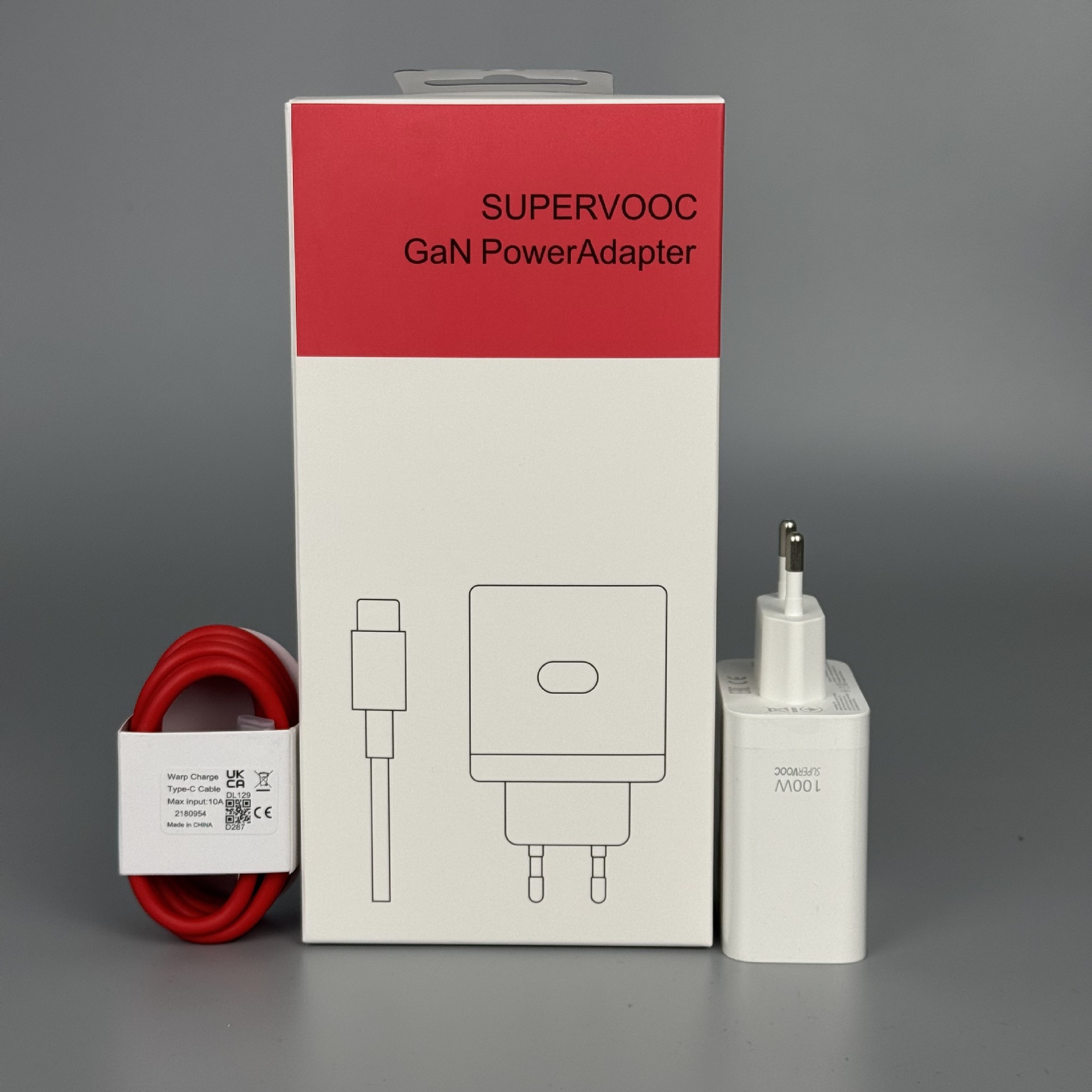 Applicable OPPO OnePlus 80W Charger 100W European Standard Fast Charging Head Mobile USB Charging Head Original Set