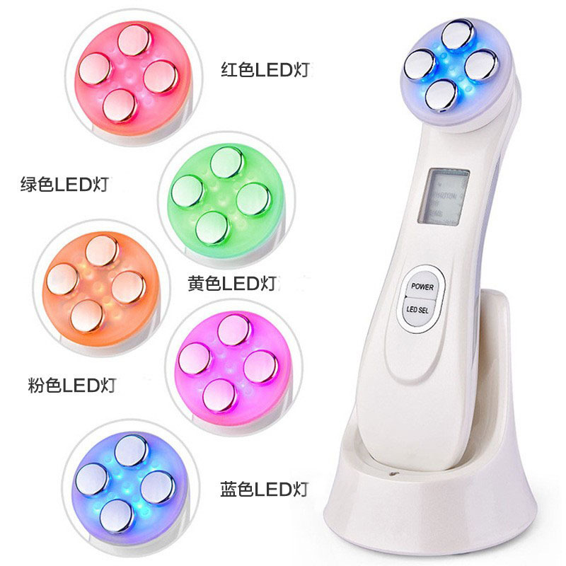 Photonic Beauty Instrument Home Use Facial Electroporation Photon Skin Rejuvenation Instrument Microcurrent Ion Massage Instrument Firming