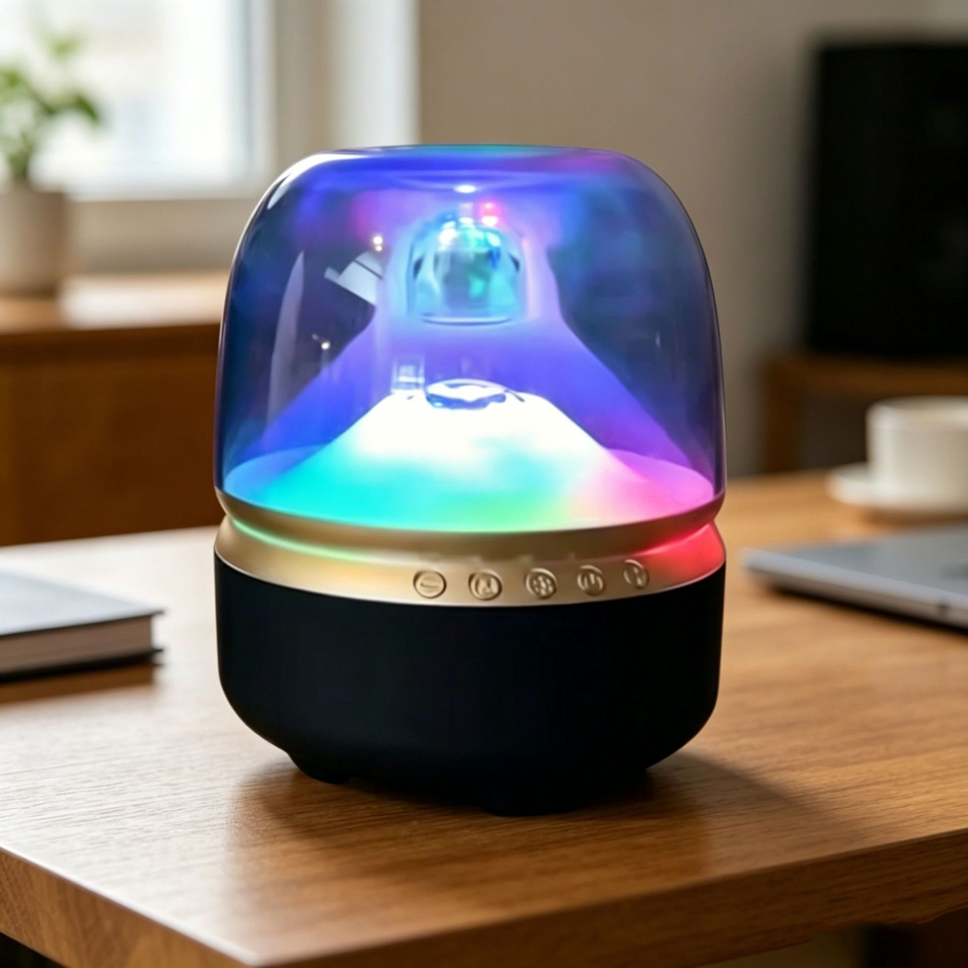 2026 New Glaze 4th Generation Colorful Light Bluetooth Speaker Mini Manhattan Small Speaker Computer Card Bass