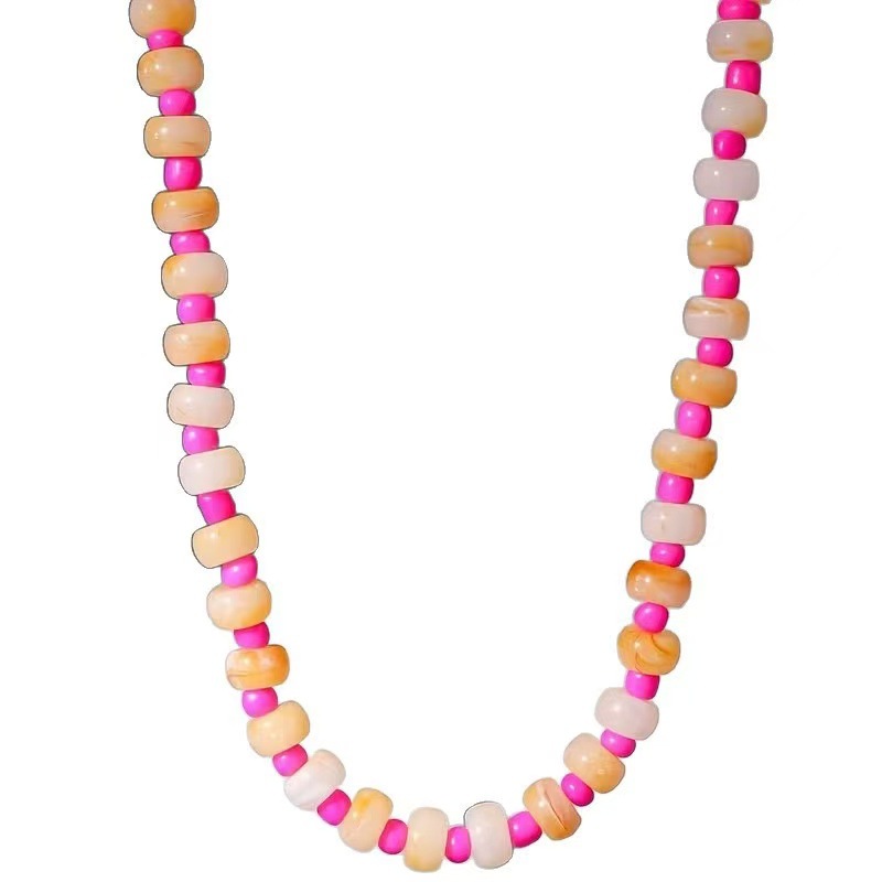 Casual Handmade Natural Stone Beaded Necklace Women's Necklace