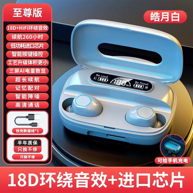 New Private Mold M10 TWS Mini Wireless Bluetooth Earphone Noise Cancelling In-Ear E-Sports Gaming Earphone