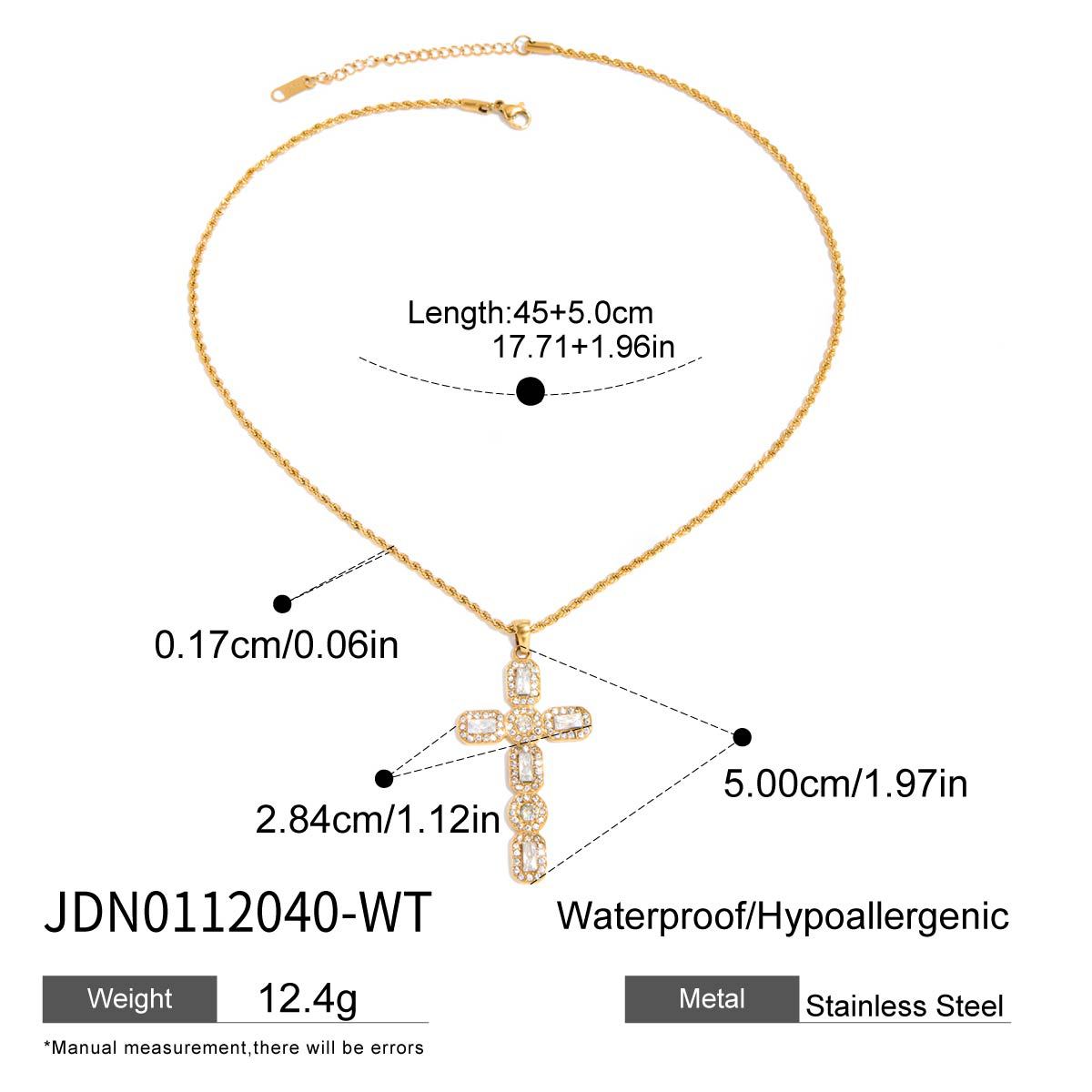 Jieding rhinestone titanium steel necklace collarbone chain stainless steel accessories