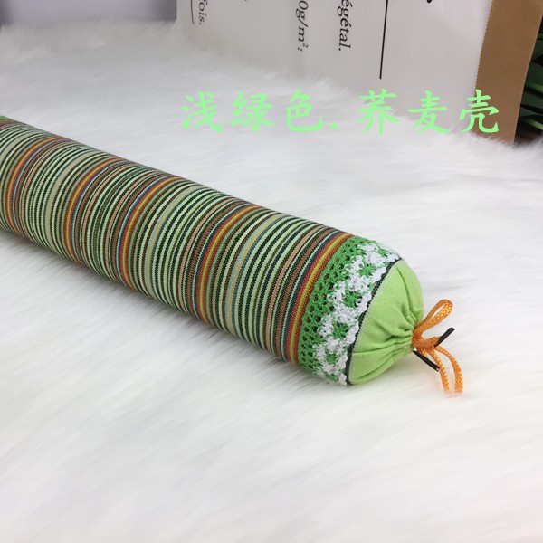 Cassia seed small round pillow cervical pillow stick buckwheat husk neck pillow spine reverse arch correction device cylindrical curve