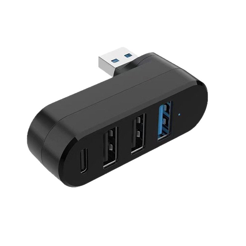 USB3.0 Portable Rotating Hub Splitter 4-Port USB Laptop Rotating Expansion Hub