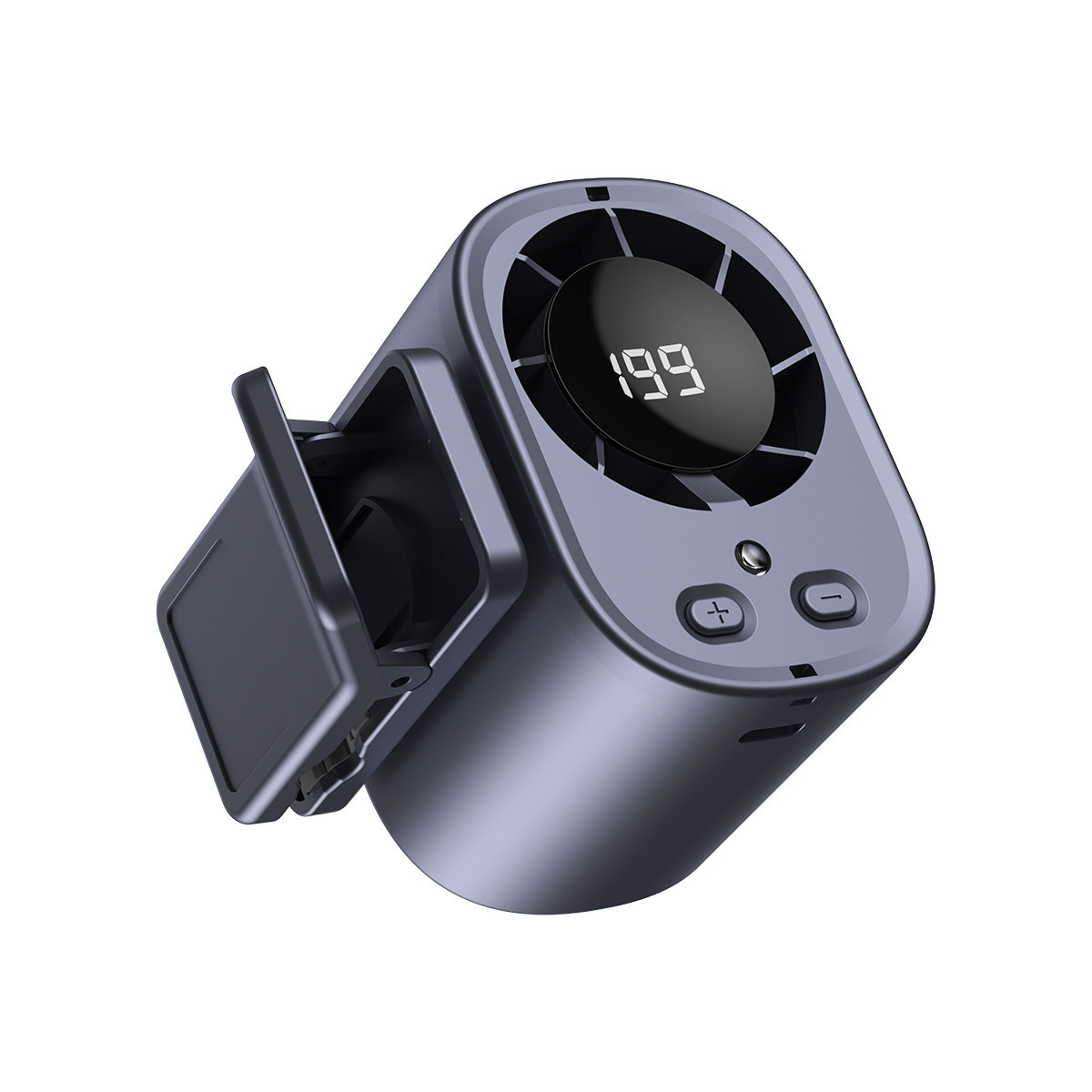 New T510 Waist Fan USB Large Capacity Portable Multifunctional Digital Display Outdoor Neck Fan