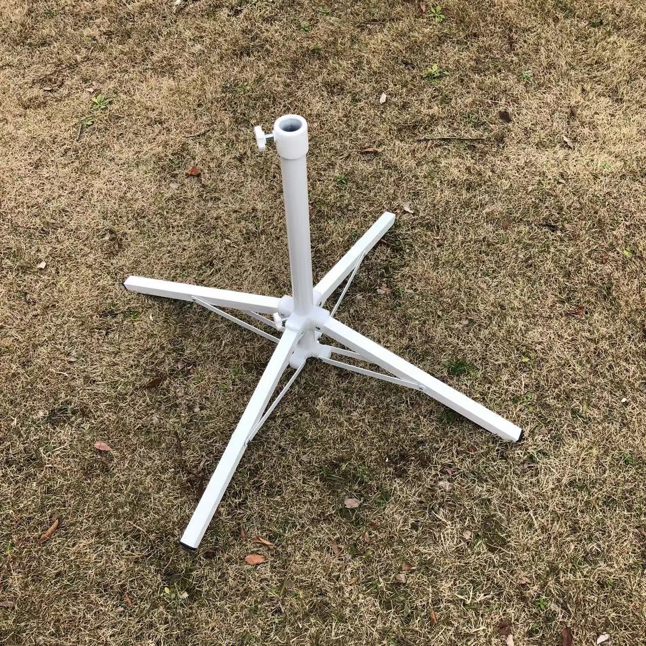 Sun umbrella folding iron base, cross umbrella base, outdoor umbrella folding base