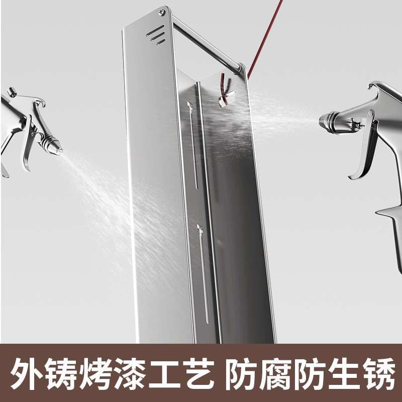Gun gray kitchen storage rack no drilling wall-mounted wall knife rack multifunctional seasoning pot lid storage