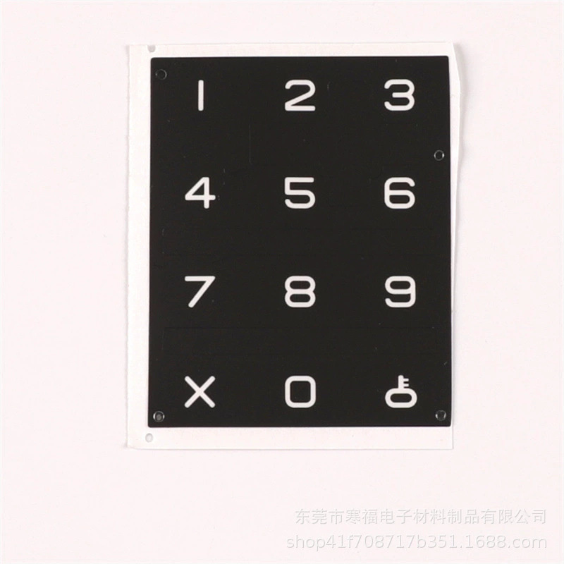 High-precision digital light-transmitting film silk-screen hardened PC lens scratch-resistant high-definition color accurate drip glue sticker