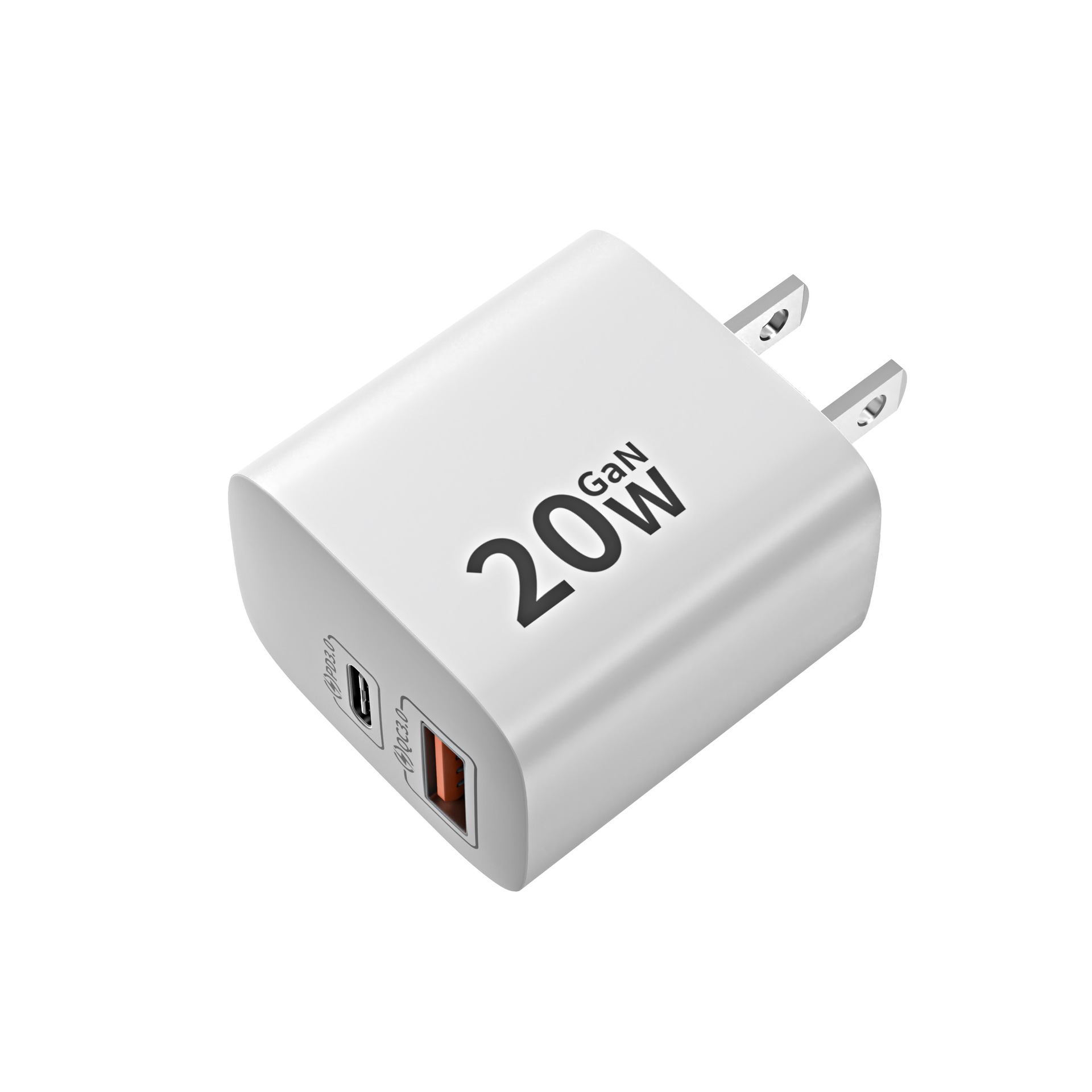 PD20W GaN charger, suitable for Samsung Apple 17 charging head, US standard ETL certified fast charger