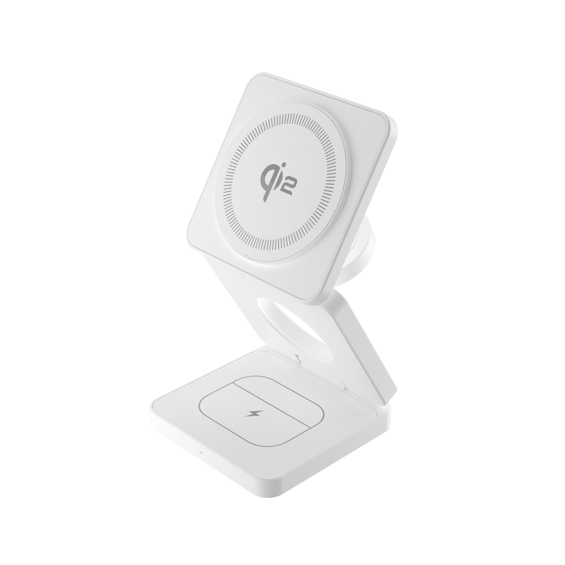iw30Pro-Qi2 Version 3-in-1 Magnetic Foldable Wireless Charger for Apple Phones, Earphones