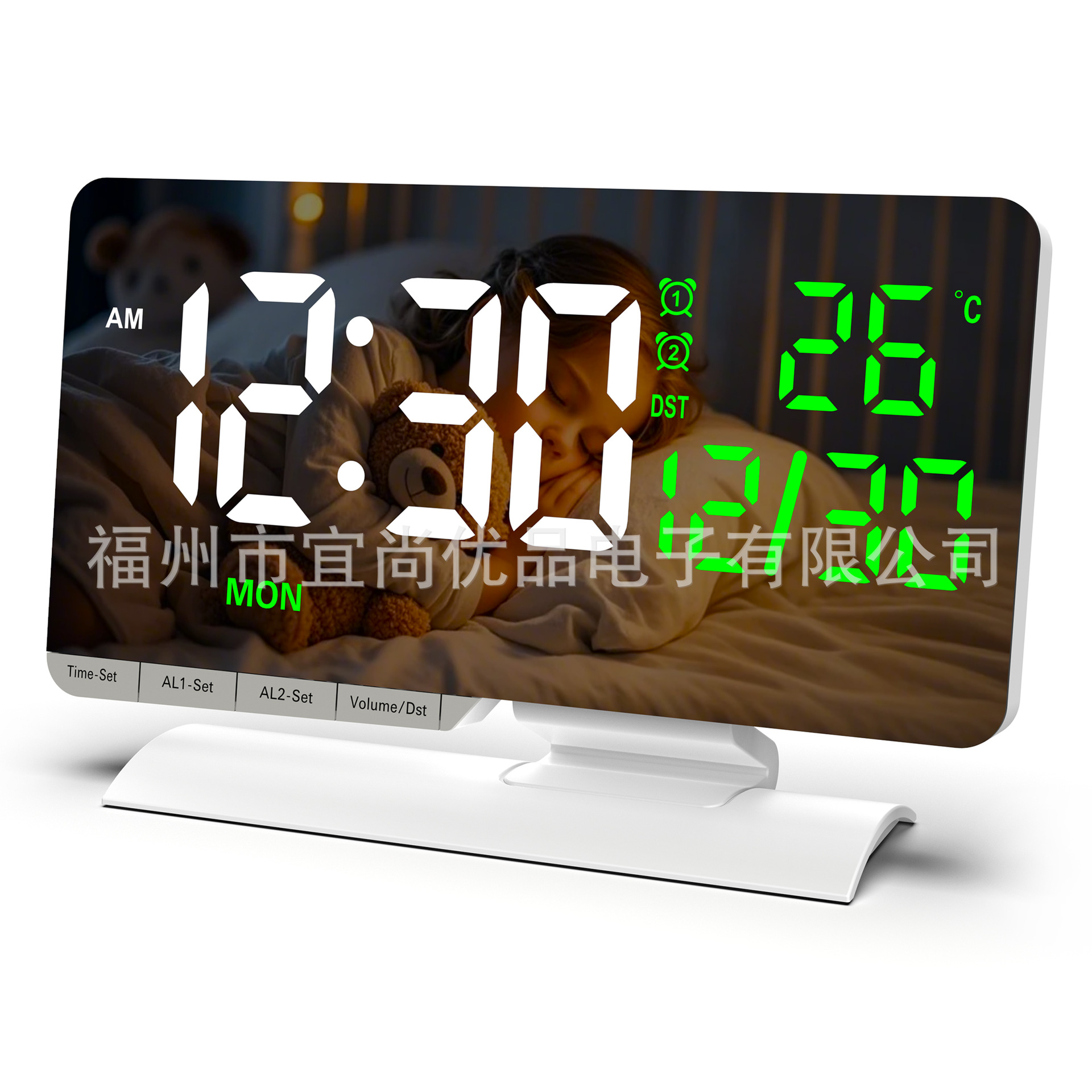 2026 New Perpetual Calendar Electronic Clock LED Daylight Saving Time Desktop Alarm Clock Temperature Week Display Desk Clock