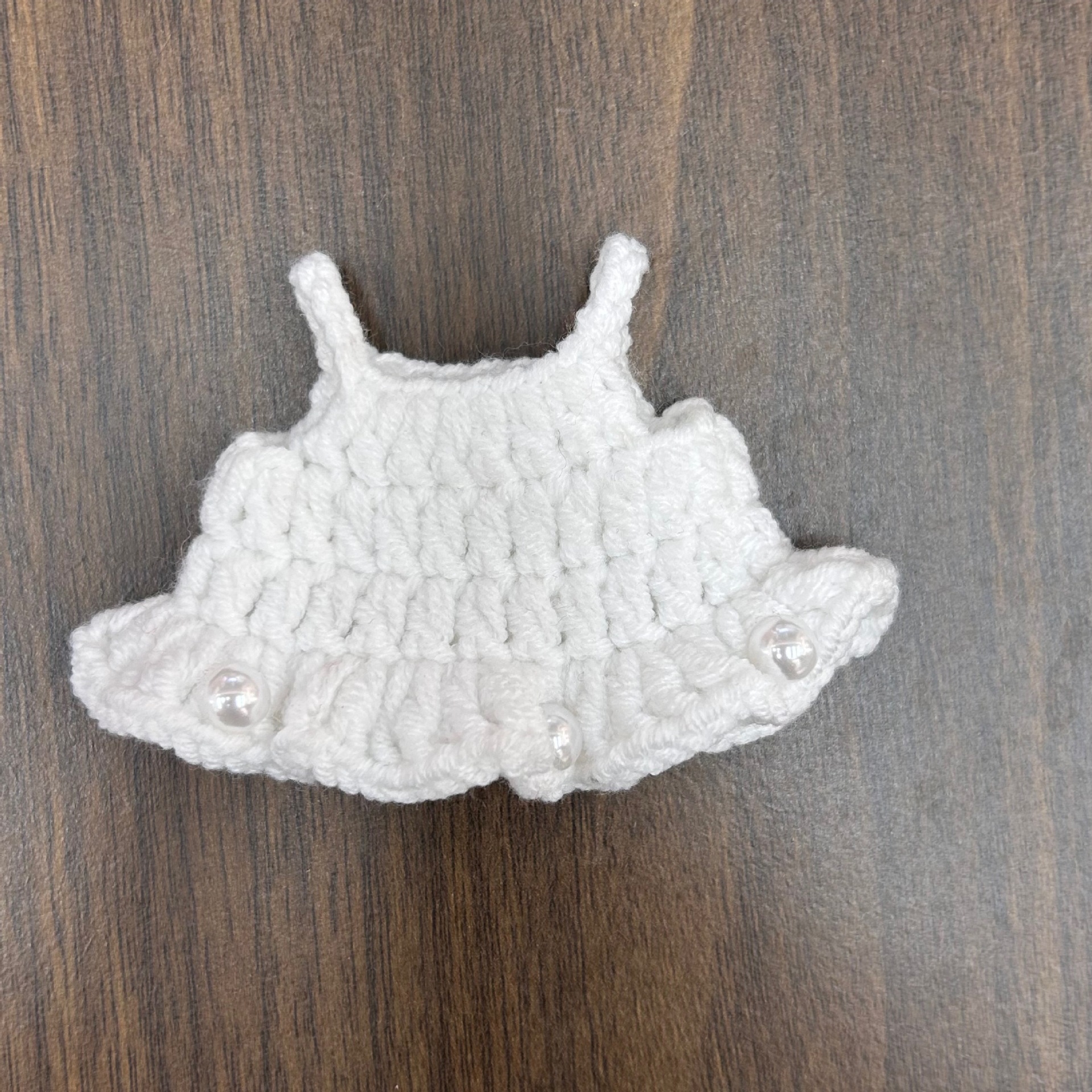 10cm crying doll clothing 14cm potato doll knitted pearl dress newborn diary doll clothing accessory