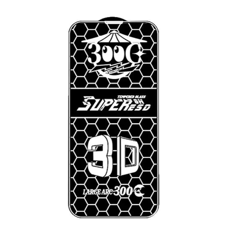 Applicable for Apple 17Promax Electroplated 3D 300C Super Large Arc Edge 16 Tempered Glass Film 15 HD 14 Dust Proof Screen Protector
