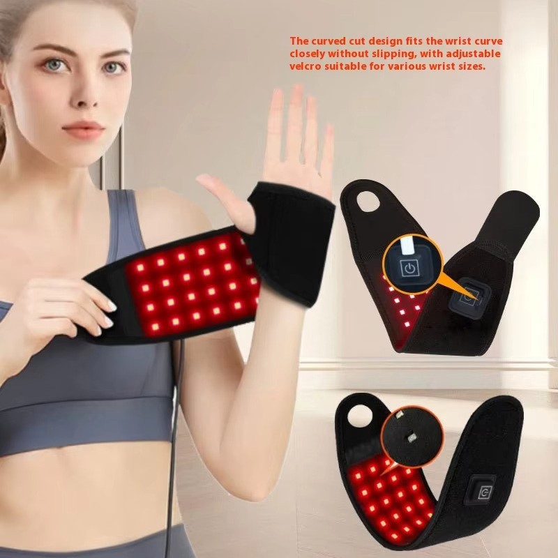 Red Light Physiotherapy Wrist Guard Joint Relaxation Hot Compress Dual Band Pulse Plug-in Red Light Wrist