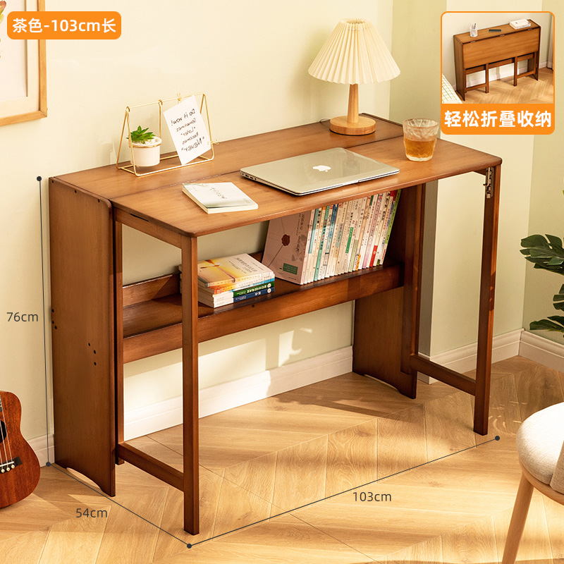 Folding desk computer table office desk student household small desktop non-solid wood bedside writing work