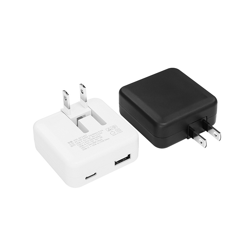 20W dual-port charger PSE phone fast charging head QC3.0+PD Japanese plug adapter