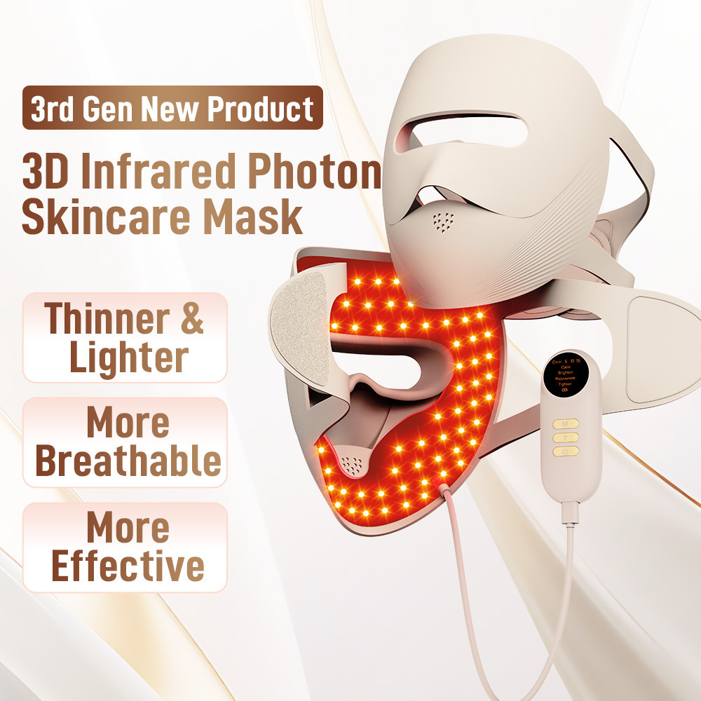 New Face Mask Photon Beauty Mask Home Spectrometer Red Light Mask Beauty Device