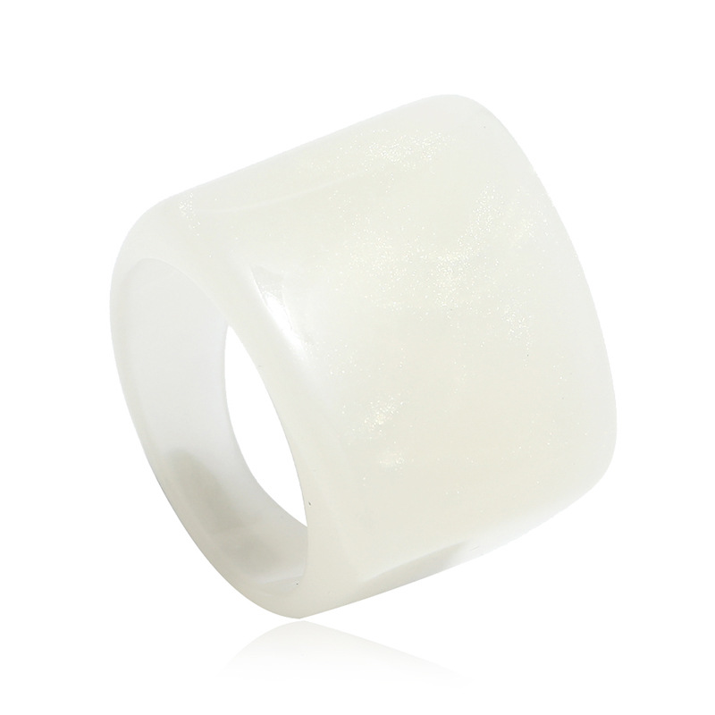 Resin index finger ring simple acrylic ring