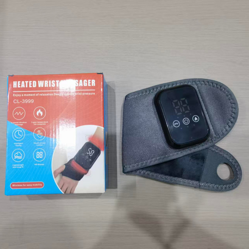 Hand Massager Wrist Heat Compress Tenosynovitis EMS Electric Pulse Wrist Joint Physiotherapy Heating Wrist Massager