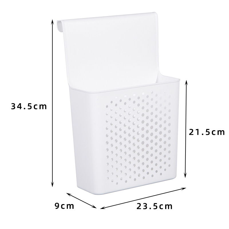 New cabinet door storage box, wall-mounted ginger garlic seasoning basket, kitchen storage rack, household supplies